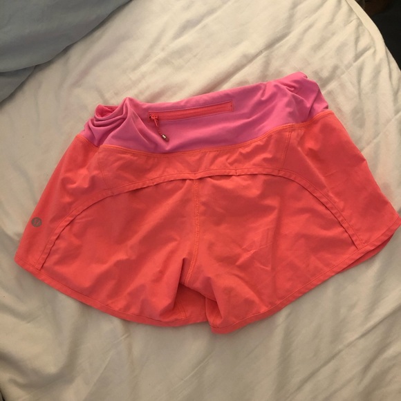 pink lululemon speed up shorts - Picture 2 of 4